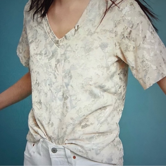 Anthropologie Sol Angeles gold foiled print, coastal core, cottage core … - Picture 1 of 12